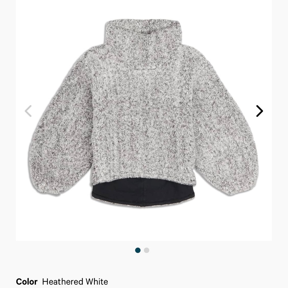 COPY - Lululemon Heathered Grey Sherpa Pullover